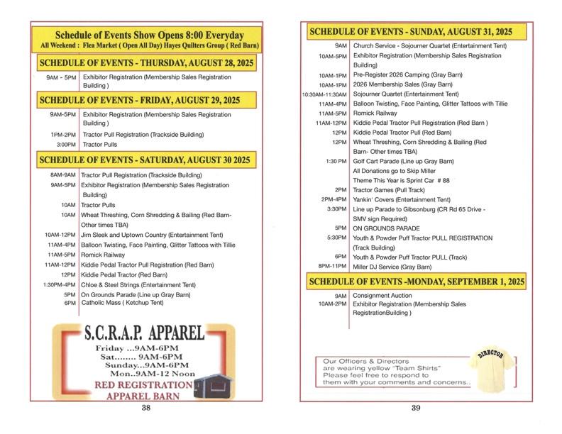 2025 Schedule of Events (1)